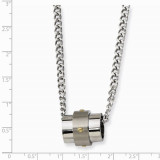 Chisel Stainless Steel Yellow IP-Plated Accent Necklace photo 2