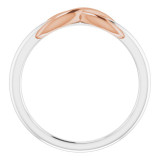 14K White & Rose Infinity-Style Ring - 51749105P photo 2