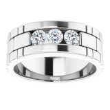 14K White 5/8 CTW Diamond Men's Ring - 1235226000P photo 3