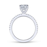 Gabriel & Co. 14k White Gold Contemporary Straight Engagement Ring - ER13903R4W44JJ photo 2