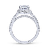 Gabriel & Co. 14k White Gold Contemporary Halo Engagement Ring - ER12647O4W44JJ photo 2