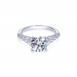 Gabriel & Co. 14k White Gold Contemporary Straight Engagement Ring - ER11757R6W44JJ photo