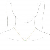 14K Yellow Emerald & 1/5 CTW Diamond 18 Necklace - 86838706P photo 3