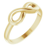 14K Yellow Infinity-Inspired Ring - 513101003P photo