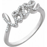 14K White 1/6 CTW Diamond Ring - 65203760000P photo