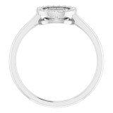 14K White 1/10 CTW Diamond Circle Ring - 65180760001P photo 2