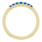 14K Yellow Blue Sapphire Stackable Ring - 72022615P photo 2