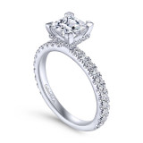 Gabriel & Co. 14k White Gold Contemporary Straight Engagement Ring - ER14649S4W44JJ photo 3