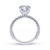 Gabriel & Co. 14k White Gold Contemporary Straight Engagement Ring - ER14941R8W44JJ photo 2