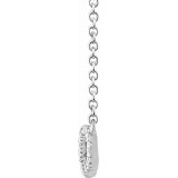 14K White 1/4 CTW Diamond Infinity-Inspired 16-18 Necklace - 65246260000P photo 2
