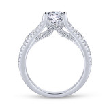 Gabriel & Co. 14k White Gold Entwined Straight Engagement Ring - ER12814R4W44JJ photo 2