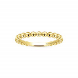 Gabriel & Co. 14k Yellow Gold Beaded Fashion Stackable Ring photo 2