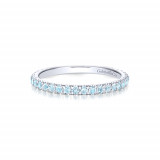 Gabriel & Co. 14k White Gold Sky Blue Topaz Stackable Ring photo