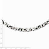 Chisel Stainless Steel Polished Ovals 24in Necklace photo 2