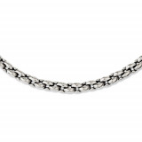Chisel Stainless Steel Polished Ovals 24in Necklace photo