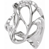 14K White Metal Fashion Ring - 530719766P photo