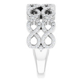 14K White 3/8 CTW Diamond Infinity-Inspired Ring - 123234601P photo 4