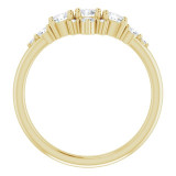 14K Yellow 1/2 CTW Diamond Stackable Ring - 124049605P photo 2