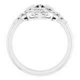 14K White Vintage-Inspired Ring - 52056101P photo 2