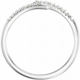 14K White 1/8 CTW Diamond Stackable Ring - 123053600P photo 2
